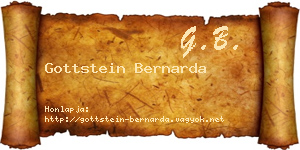 Gottstein Bernarda névjegykártya
